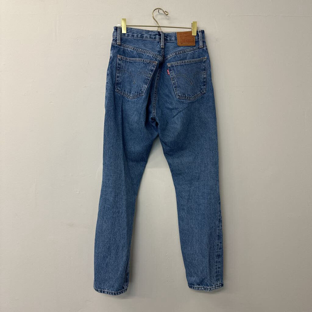 Levis 501 Medium Wash Straight Leg Jeans 26