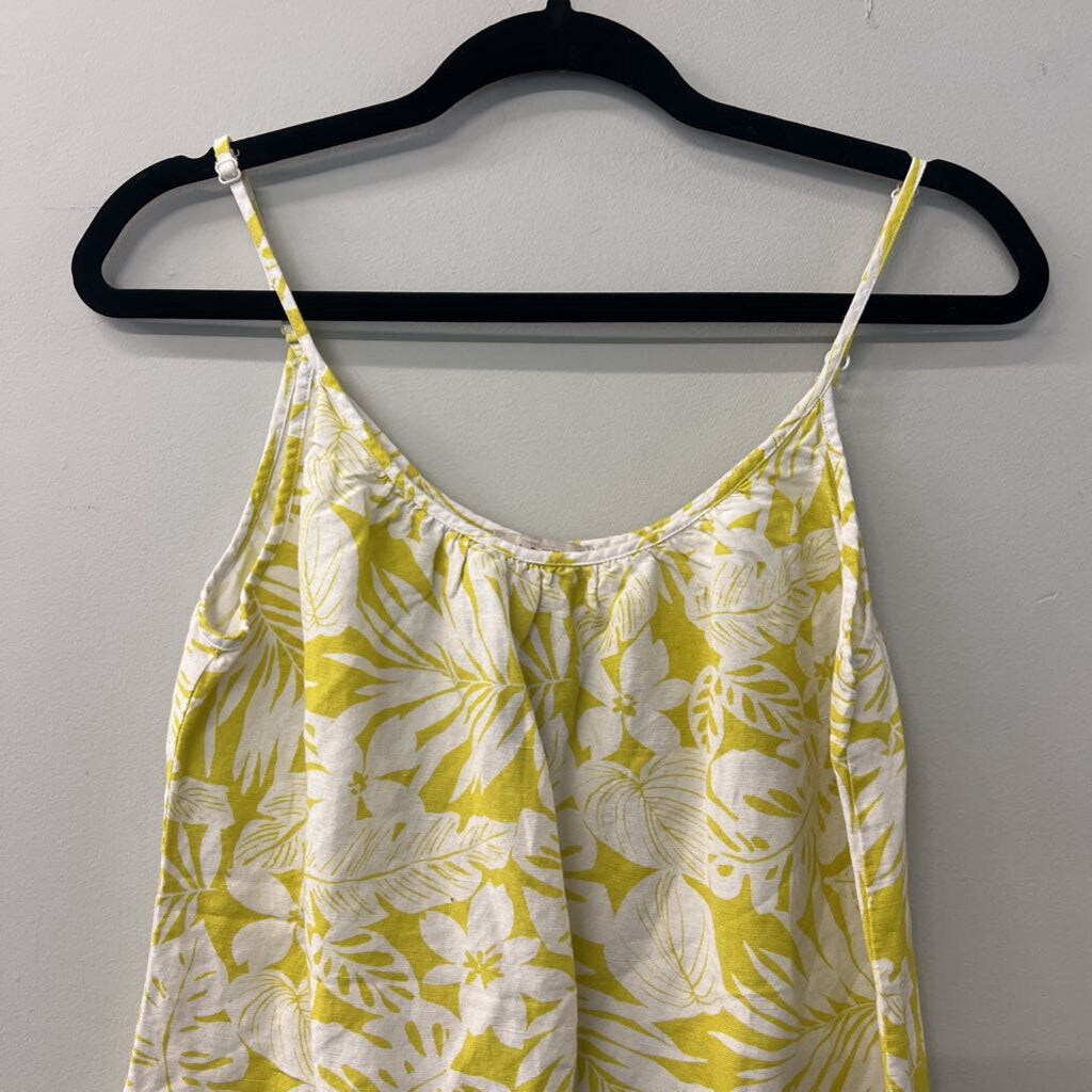 Loft Plant Design Linen Blend Tank Top Medium