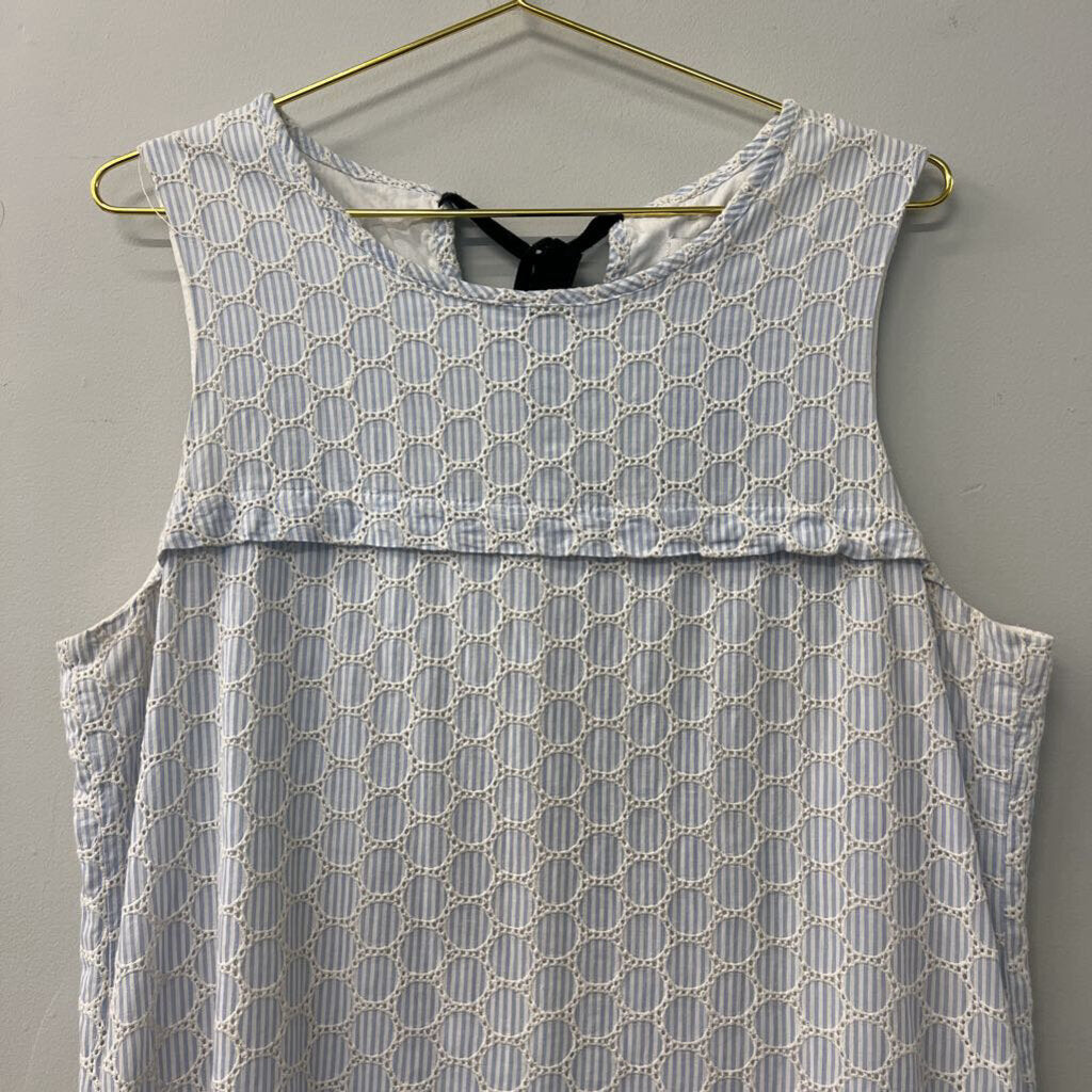 J. Crew Seersucker Eyelet Shift Dress