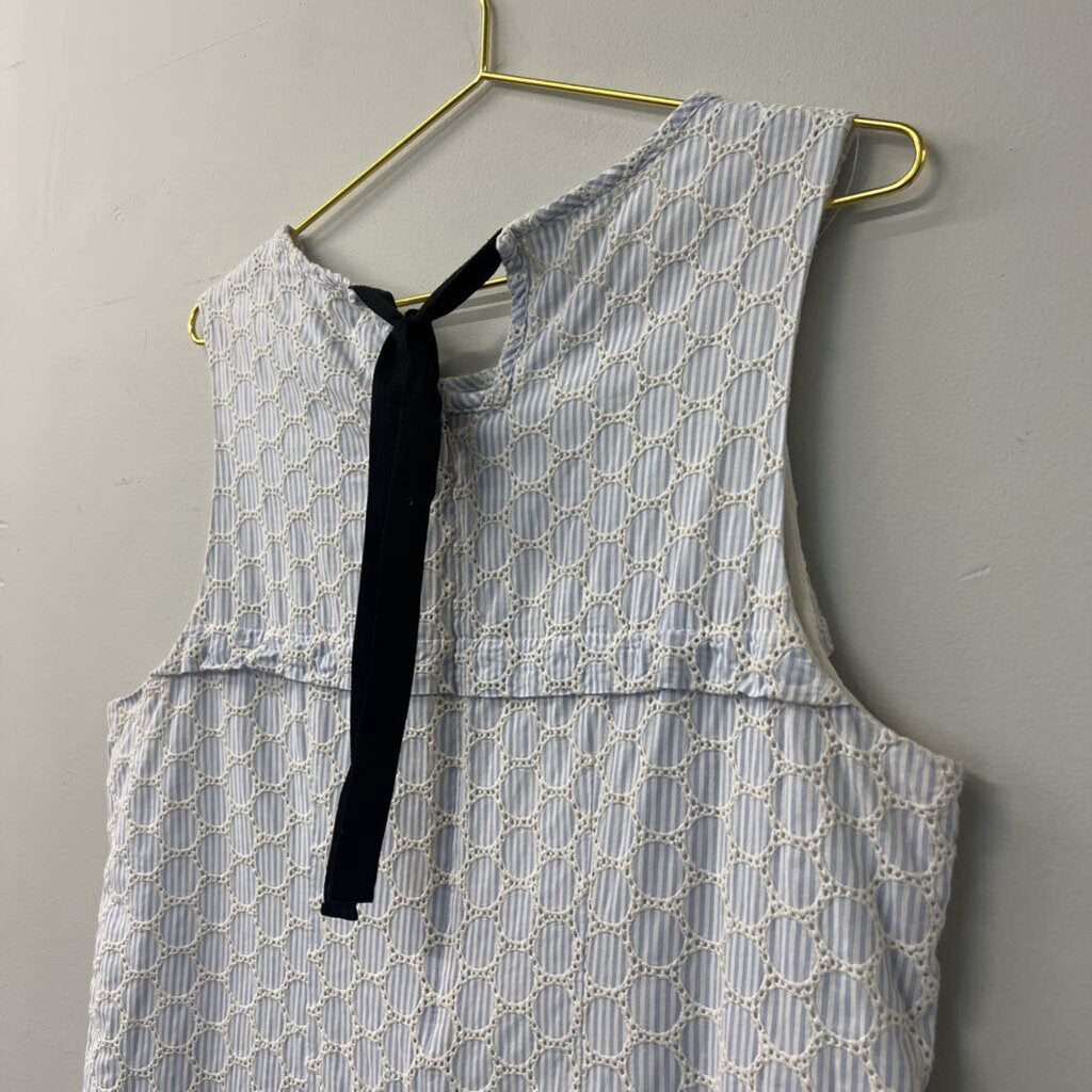 J. Crew Seersucker Eyelet Shift Dress