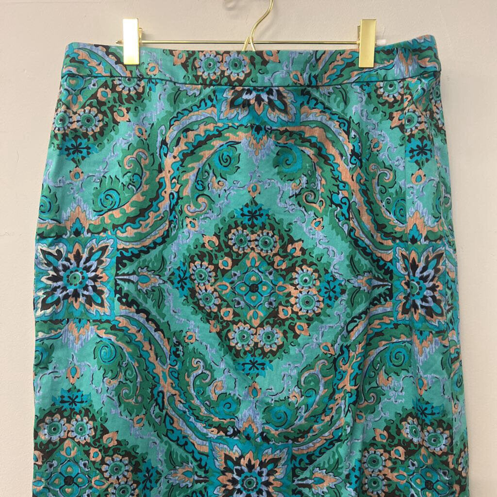 J. Crew Printed Pencil Skirt 14