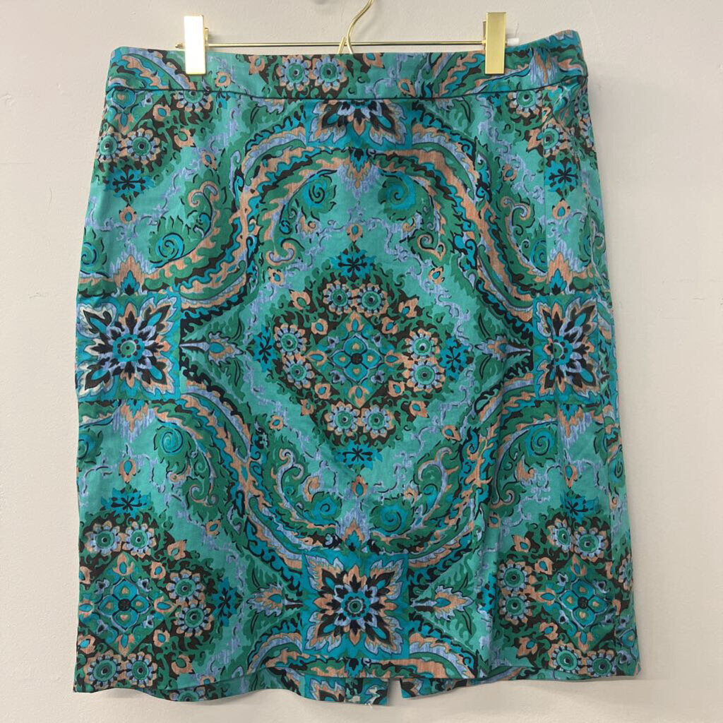 J. Crew Printed Pencil Skirt 14