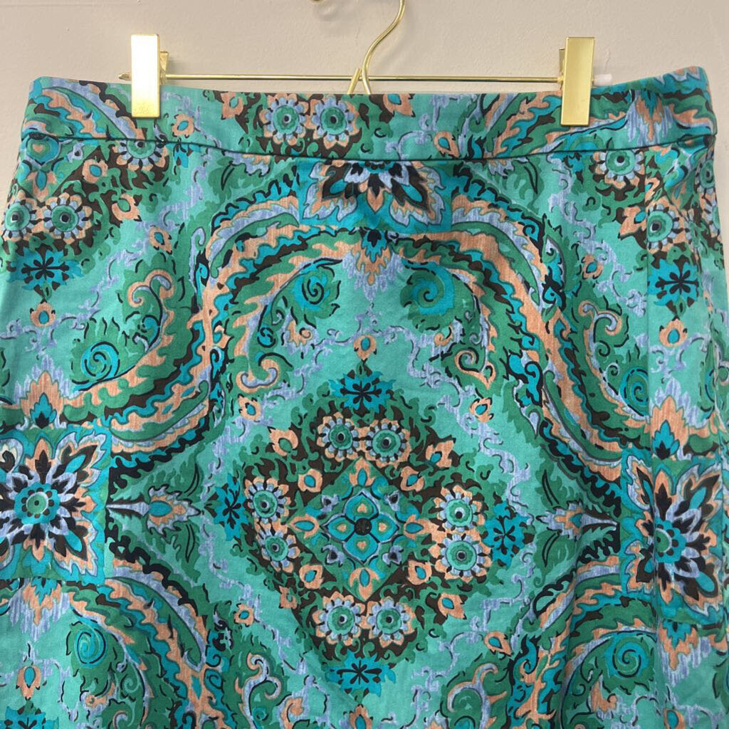 J. Crew Printed Pencil Skirt 14