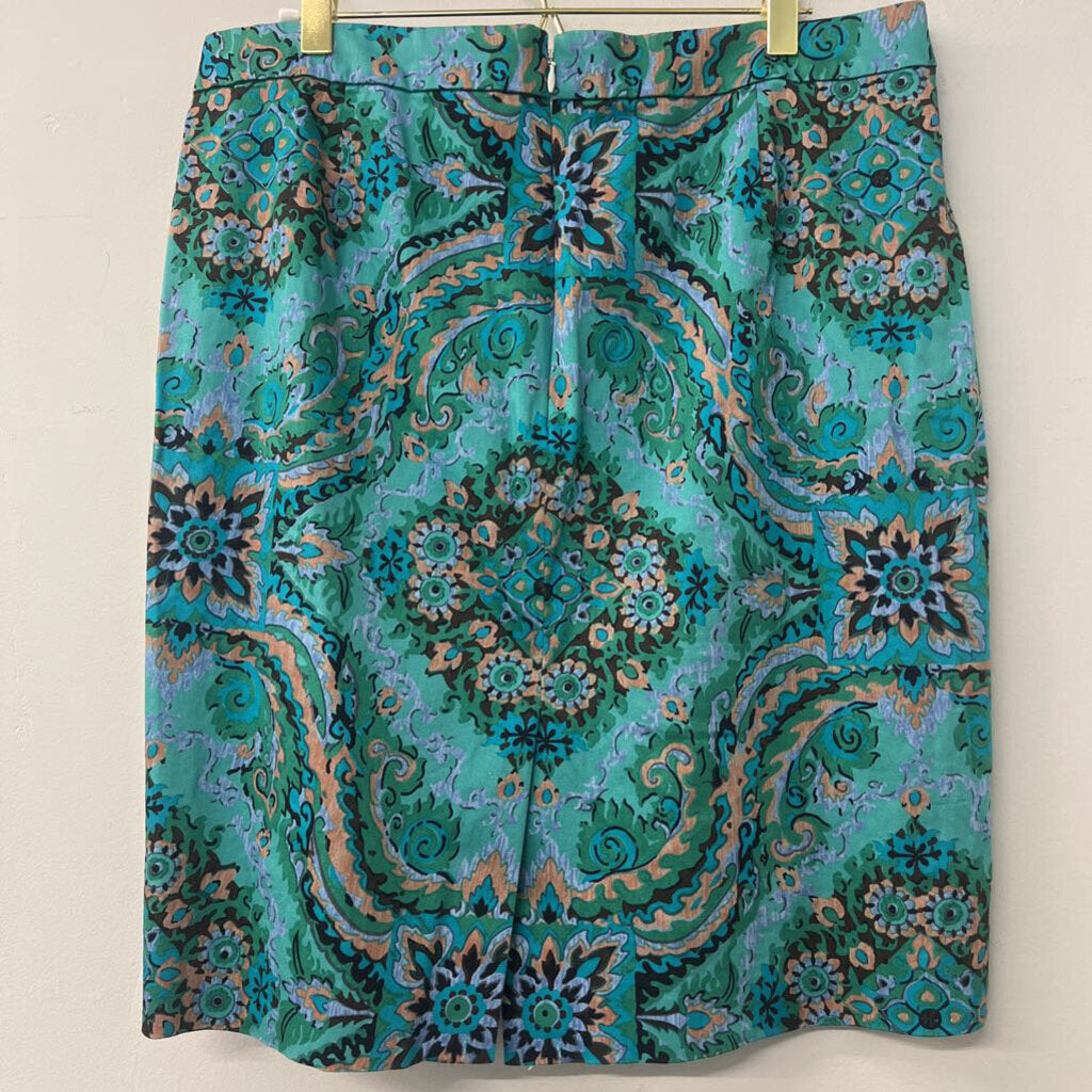 J. Crew Printed Pencil Skirt 14