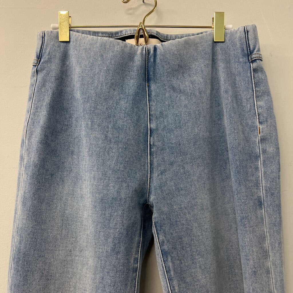 Soft Surroundings Blue Wide Leg Flares Stretchy Small