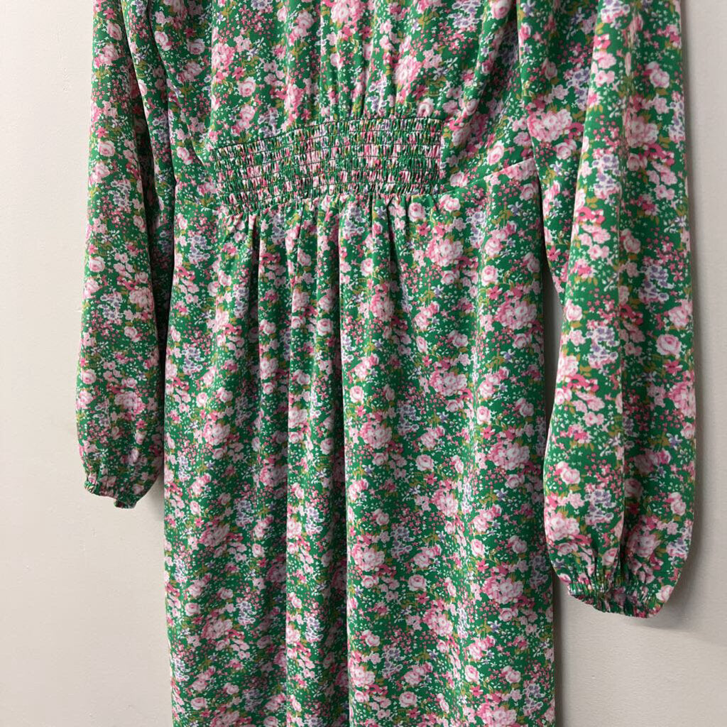 Acoa Printed Long Sleeve Maxi Dress Medium