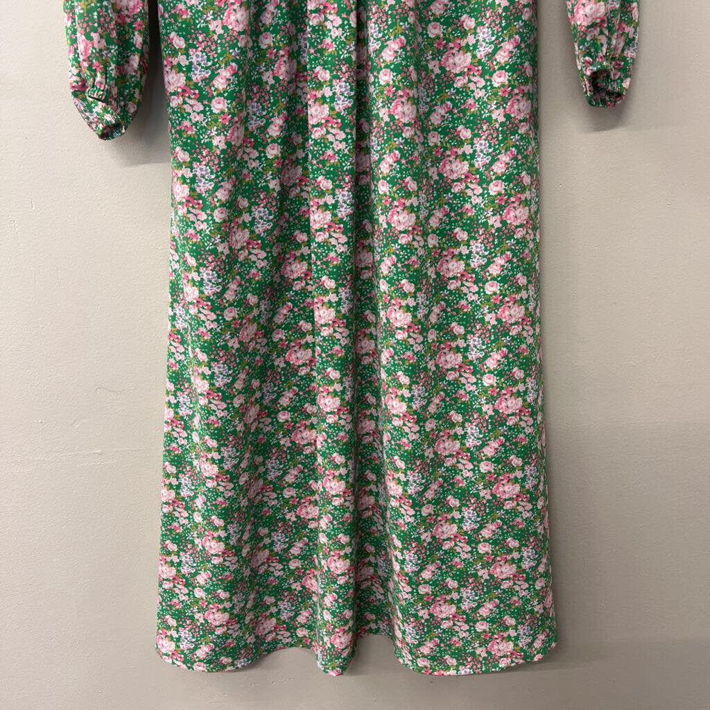 Acoa Printed Long Sleeve Maxi Dress Medium