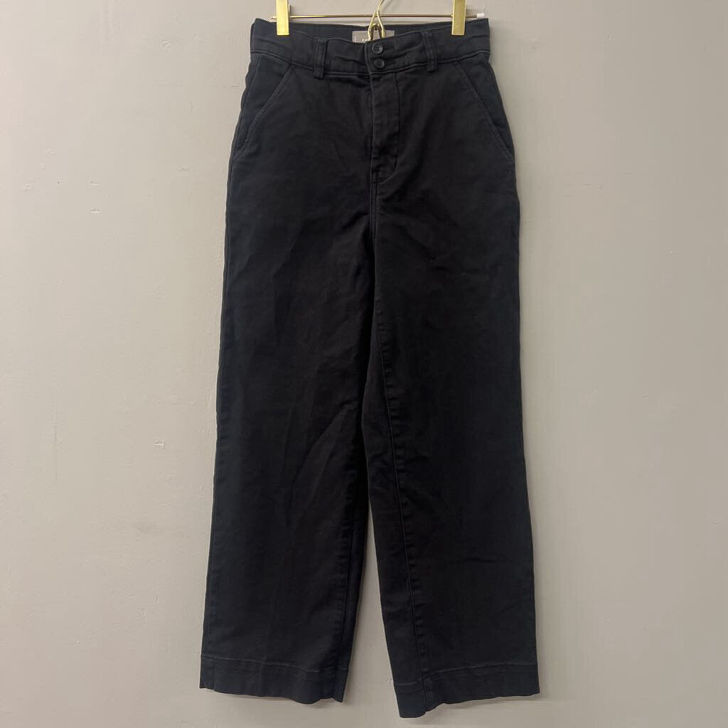 Everlane Black Denim Wide Leg Jeans 2