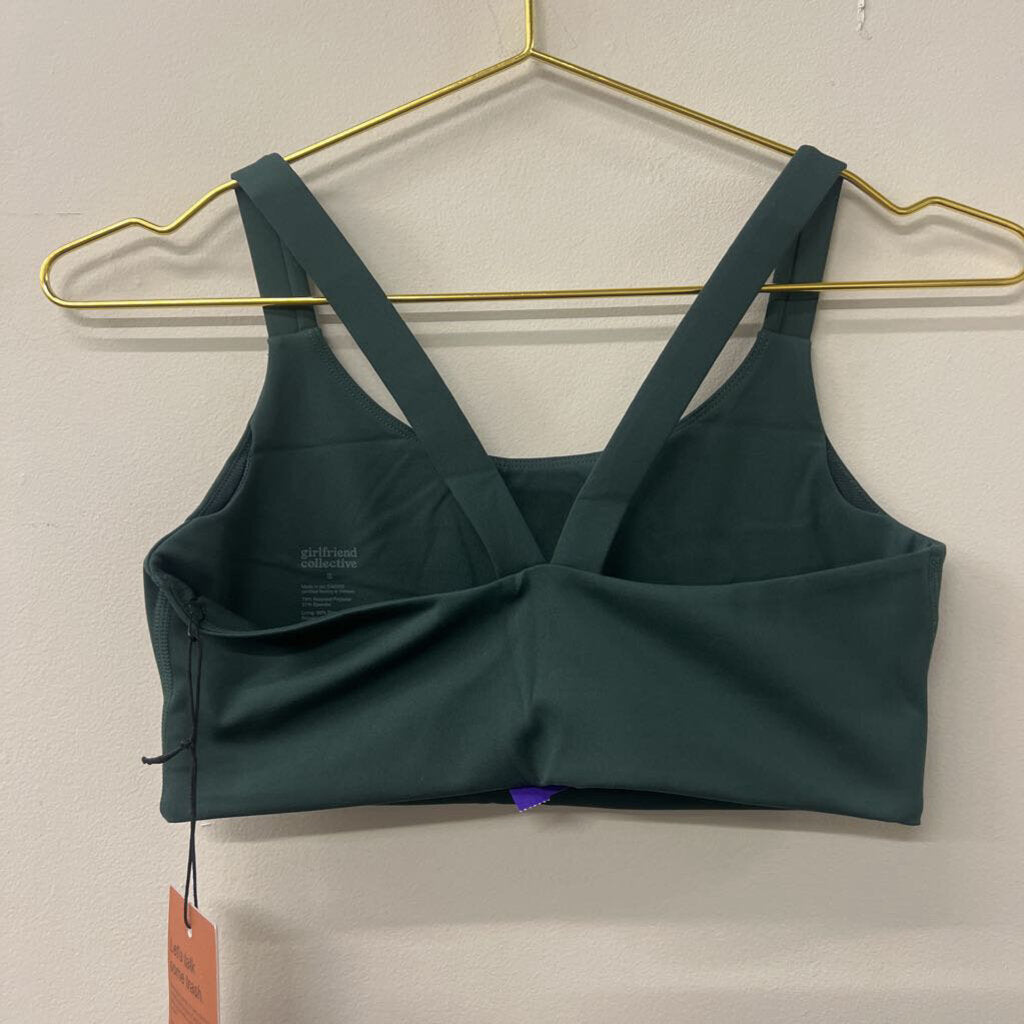 Girlfriend Collective Green Sports Bra Small NWT