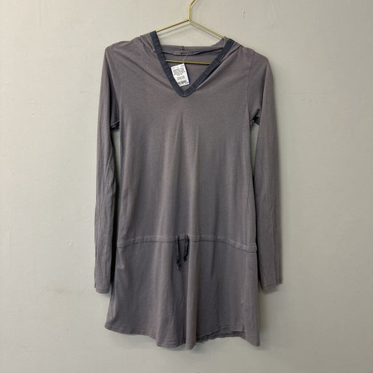 Made Grey Long Sleeve Hooded Dress Extra Small