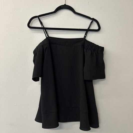 Jade Black Off Shoulder Top Small