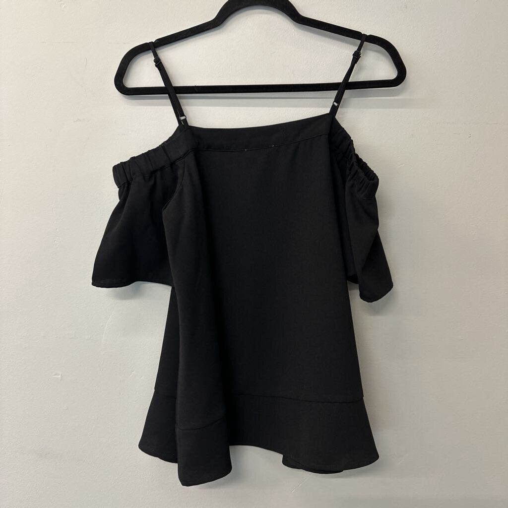 Jade Black Off Shoulder Top Small