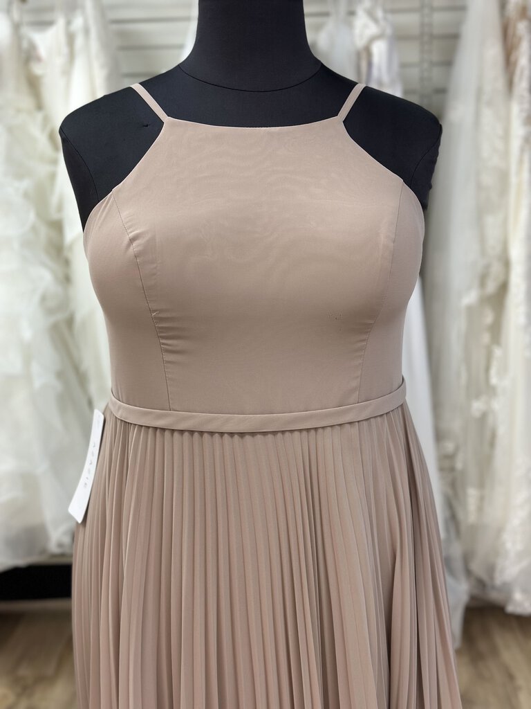 Azazie Lenon Pleated Chiffon Dress 18