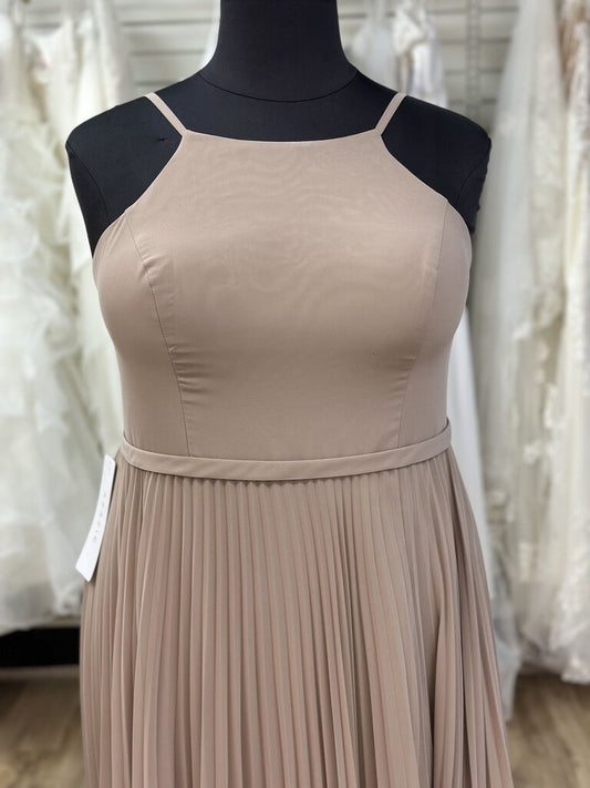 Azazie Lenon Pleated Chiffon Dress 18