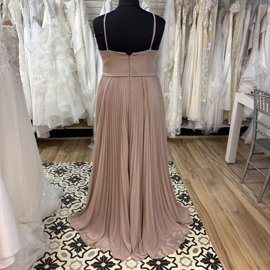 Azazie Lenon Pleated Chiffon Dress 18