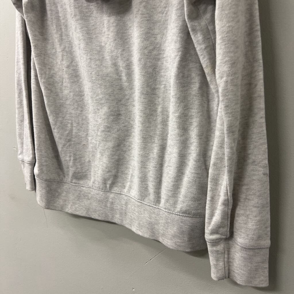 Vans Grey Logo Hooded Sweatshirt Large