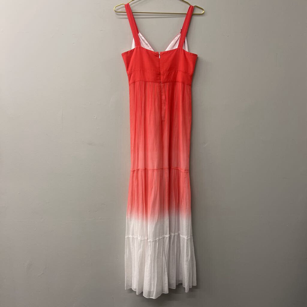 Tahari Coral Ombre Maxi Dress 4