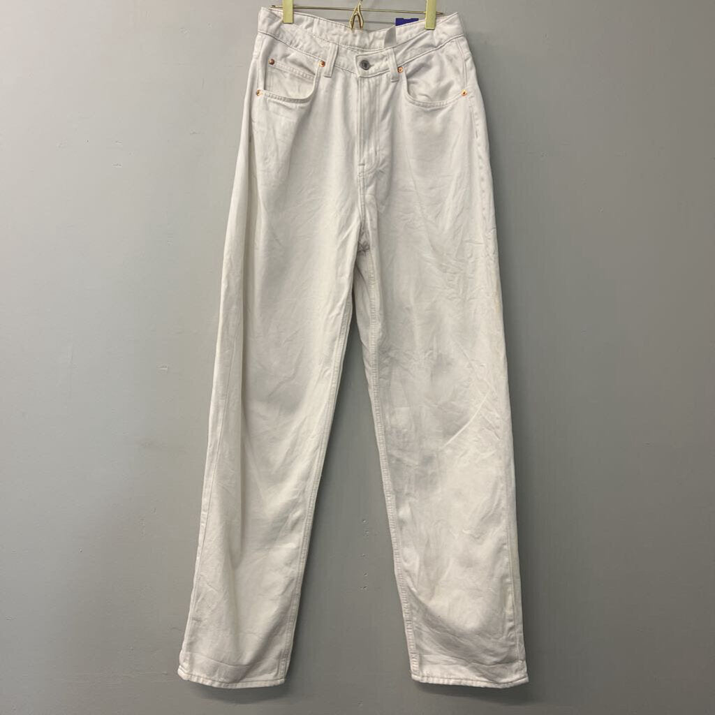 &Denim White 90s Baggy Jeans 6