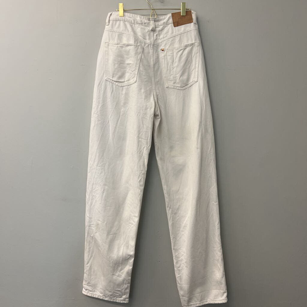 &Denim White 90s Baggy Jeans 6