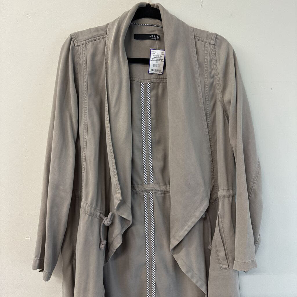 Grey Lightweight Duster Jacket Medium