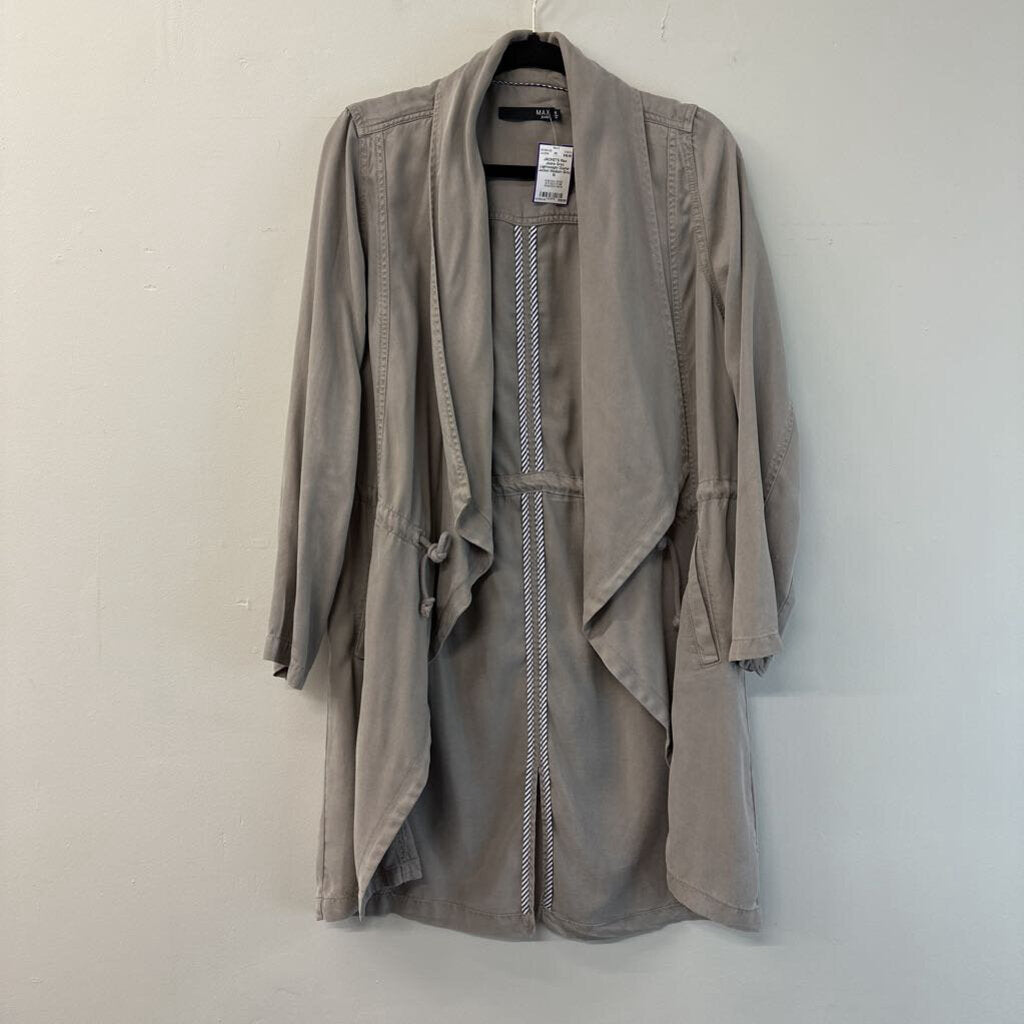 Grey Lightweight Duster Jacket Medium