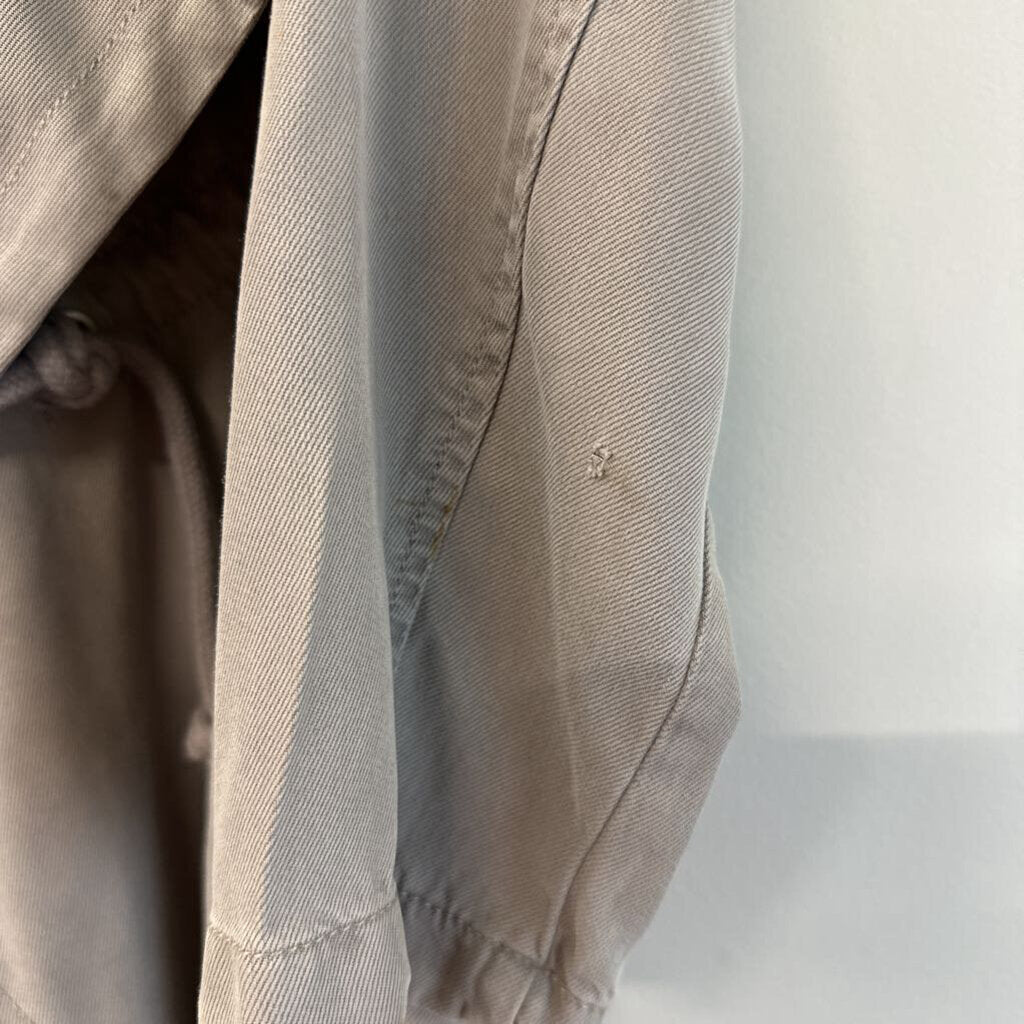 Grey Lightweight Duster Jacket Medium