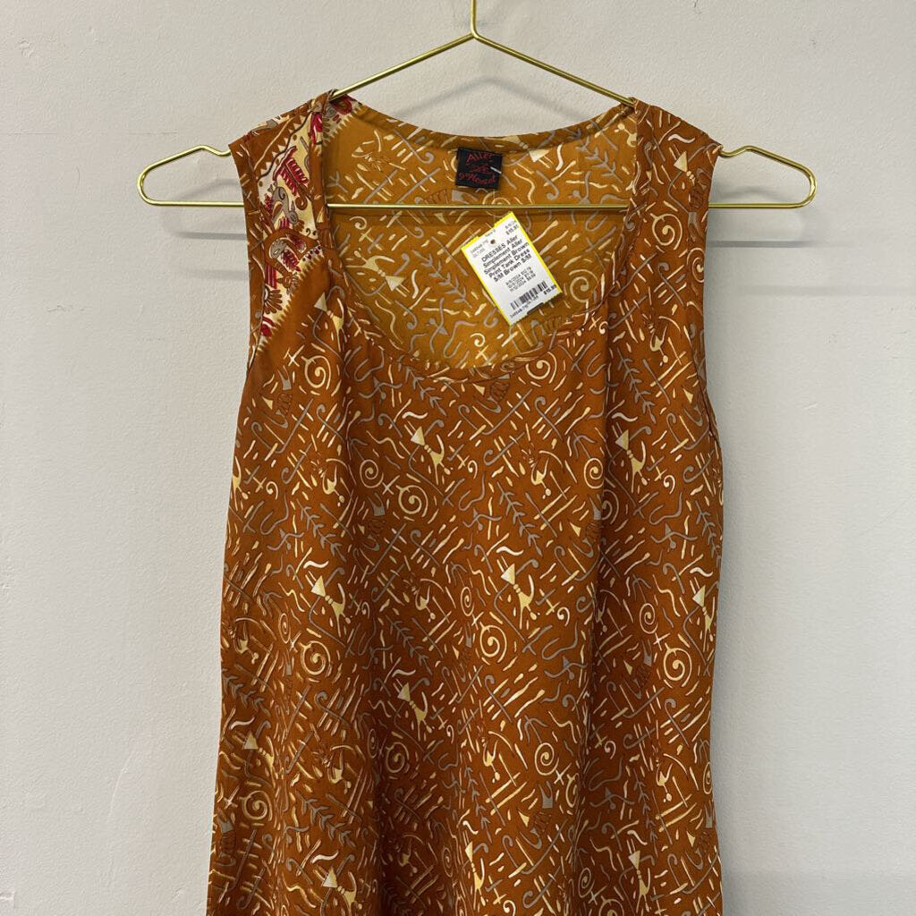 Aller Simplement Brown Print Tank Dress S/M