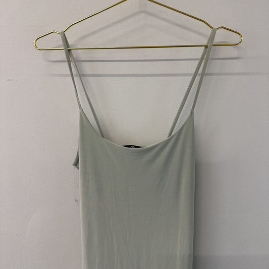 Soft Green Fitted Dress Medium