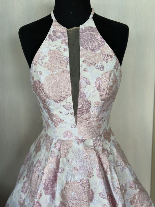 Amarra Brocade High Neck Homecoming Dress NWT