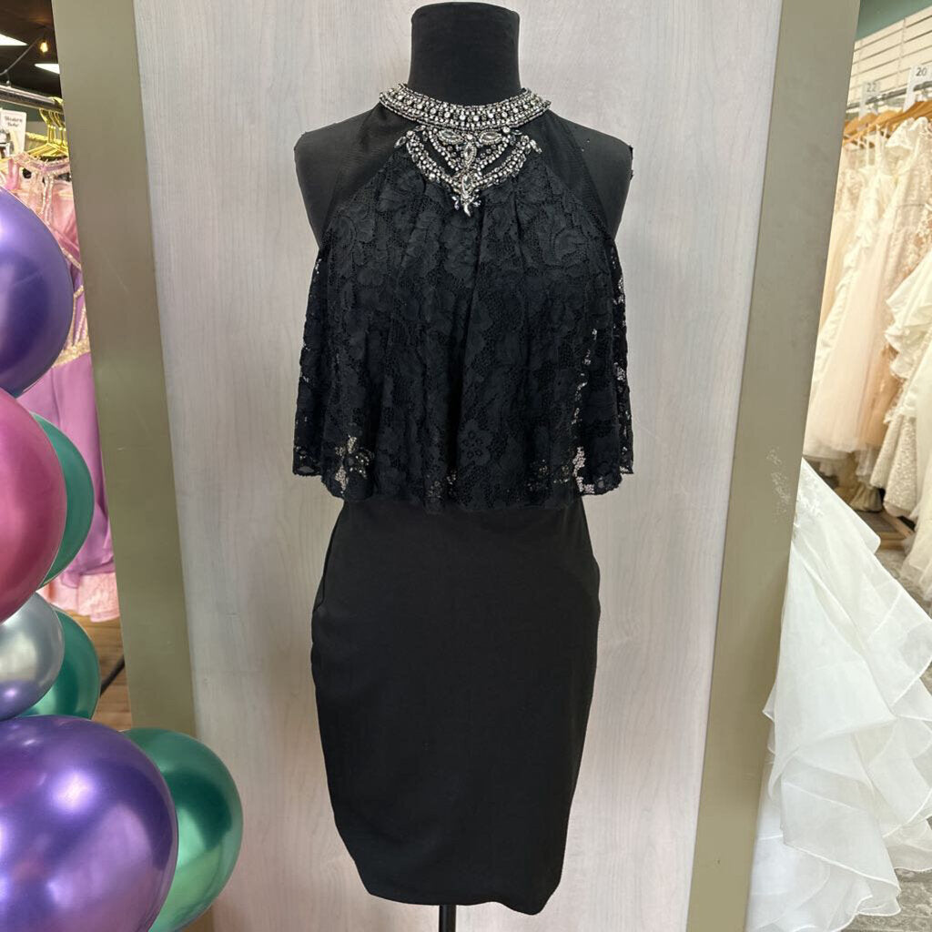 Two-Piece Cocktail Lace Baby Doll Top 4