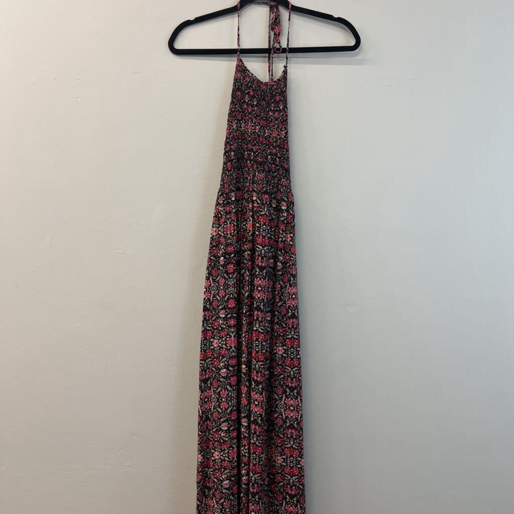 Forever 21 Halter Neck Printed Maxi Dress Small