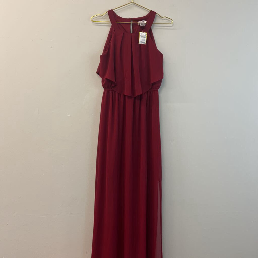 Sweet Storm High Neck Chiffon Maxi Dress Medium