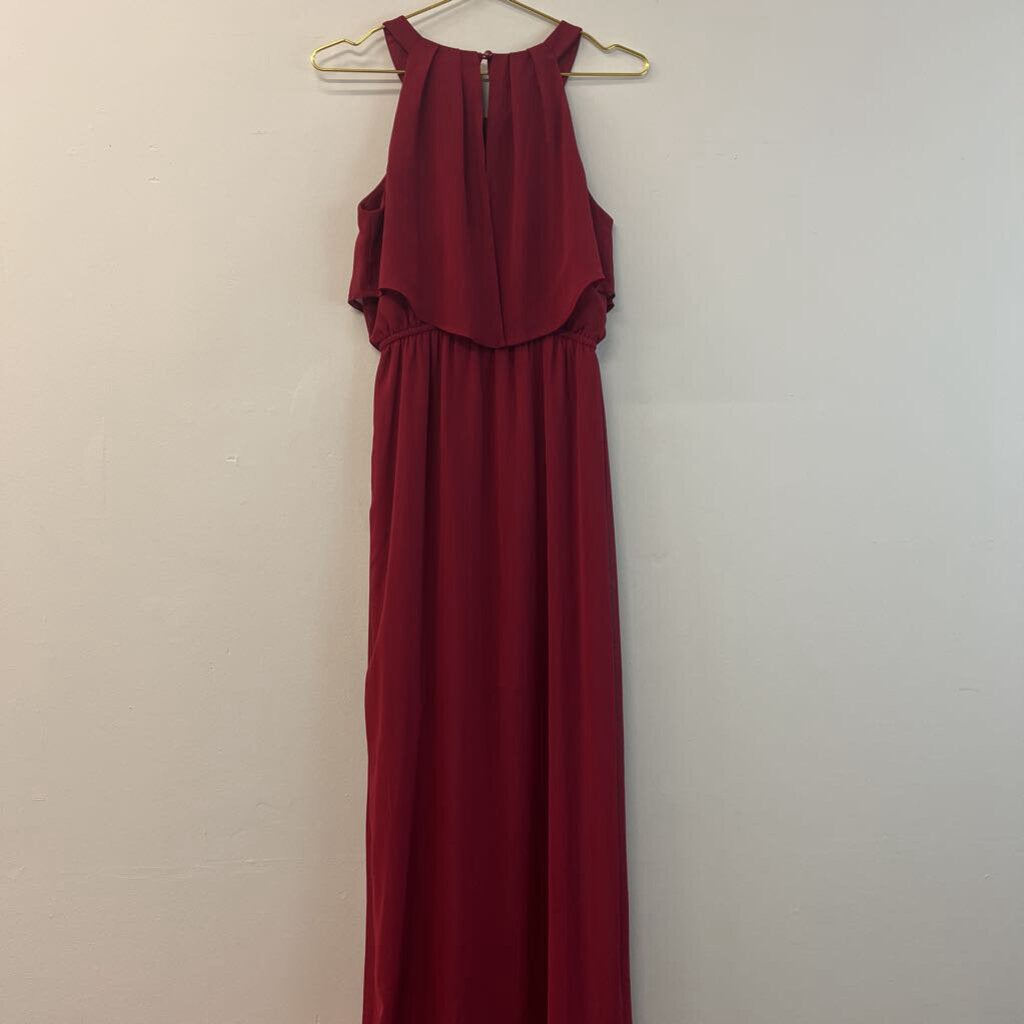 Sweet Storm High Neck Chiffon Maxi Dress Medium