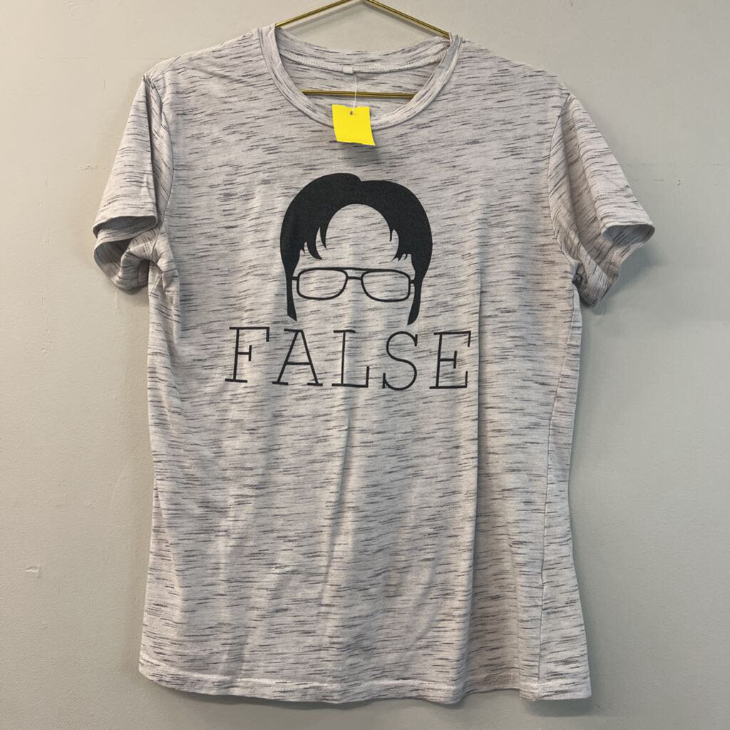 Dwight Schrute "False" Graphic T-Shirt Large