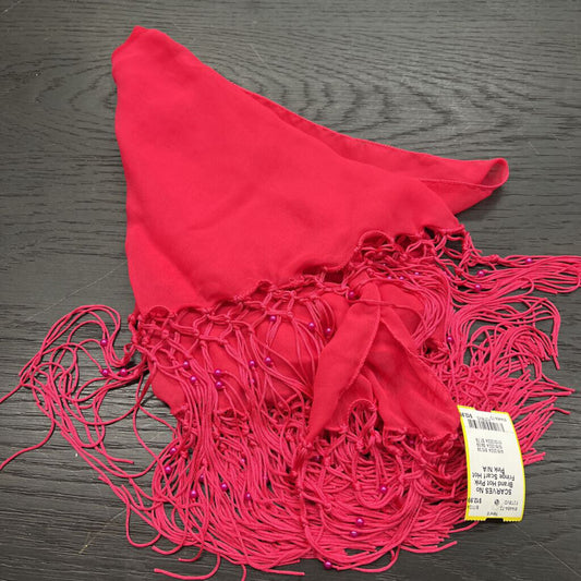 Hot Pink Fringe Scarf