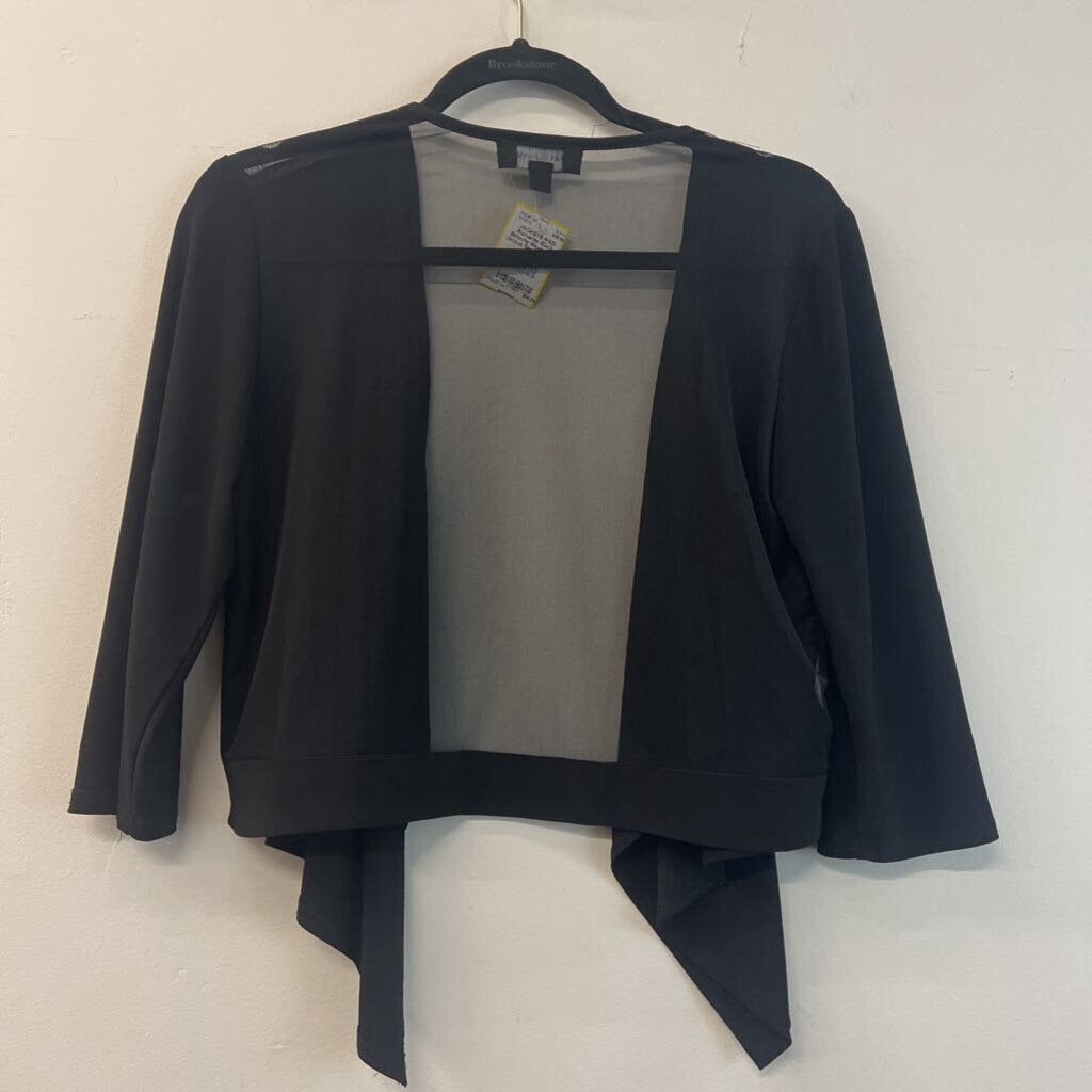 Black Slouchy Mesh Light Jacket Small