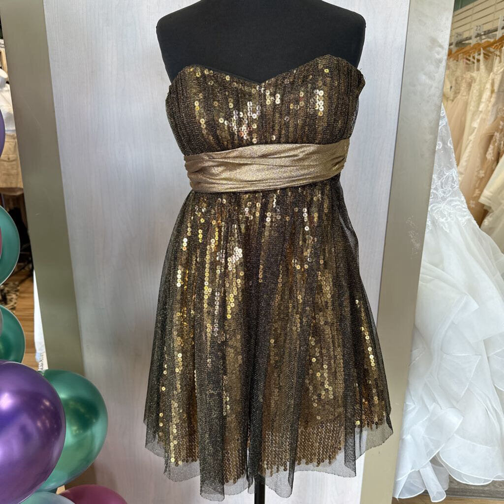 Bari Jay Sequined Glitter Tulle Homecoming Dress 2