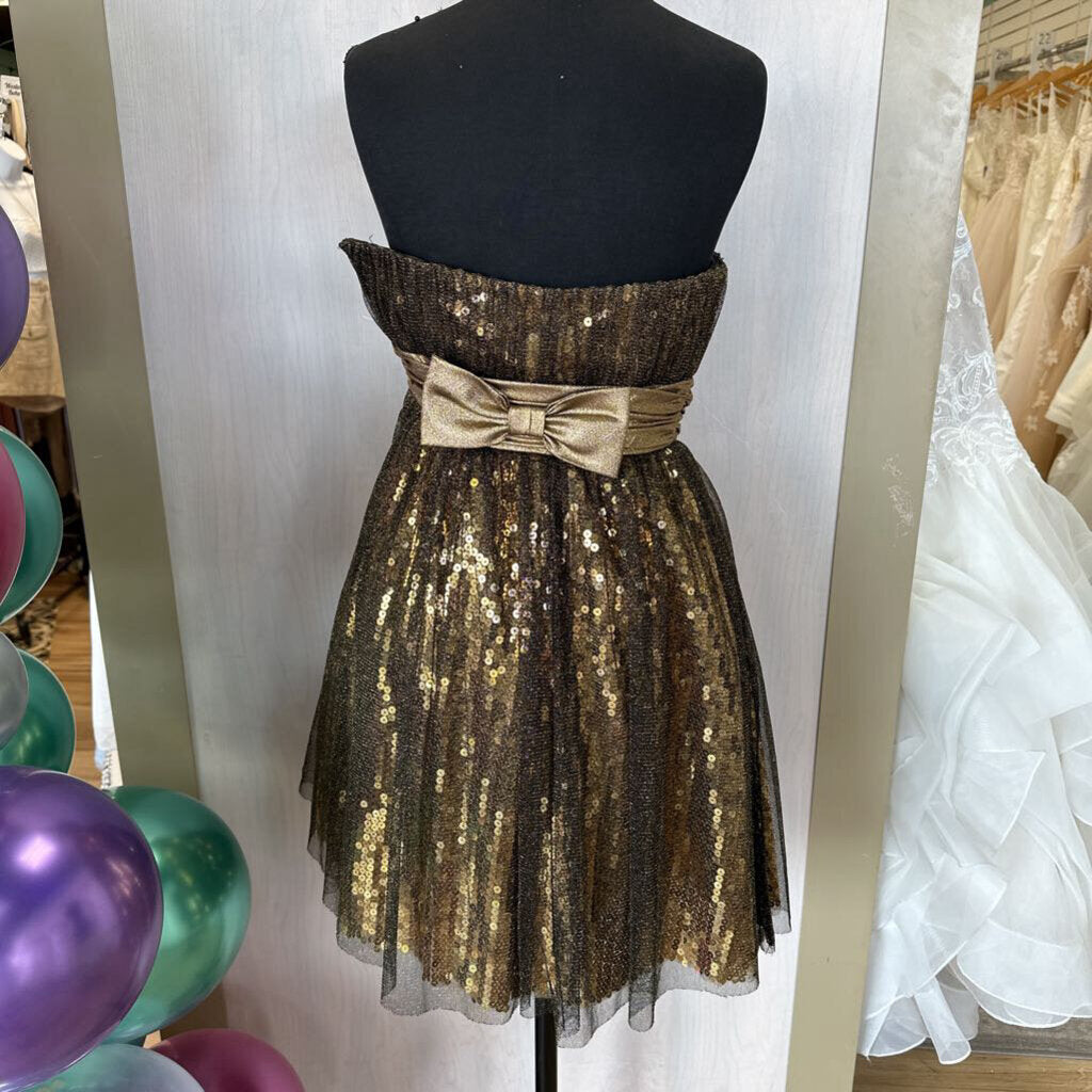 Bari Jay Sequined Glitter Tulle Homecoming Dress 2