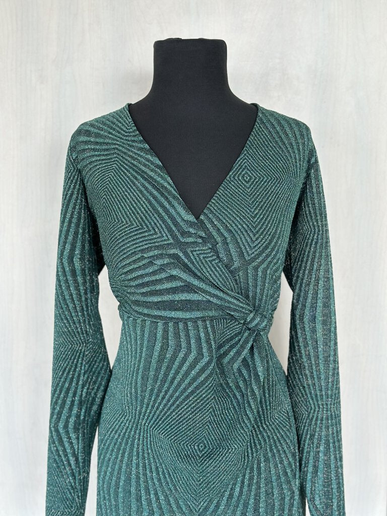 Mi Ami Shimmer Wrap Dress