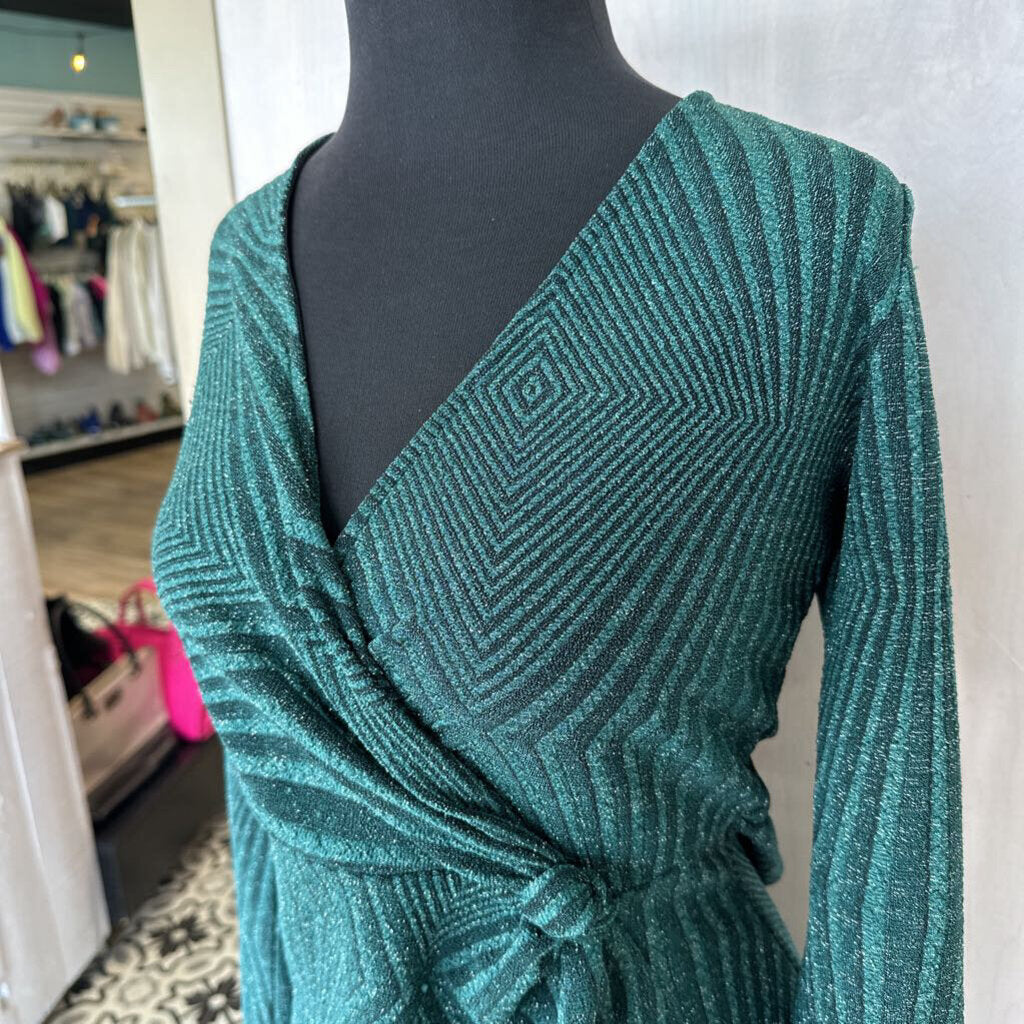 Mi Ami Shimmer Wrap Dress