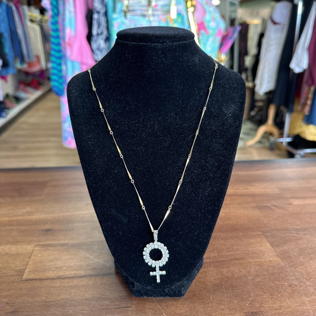 Gold Ankh Symbol Vintage Necklace