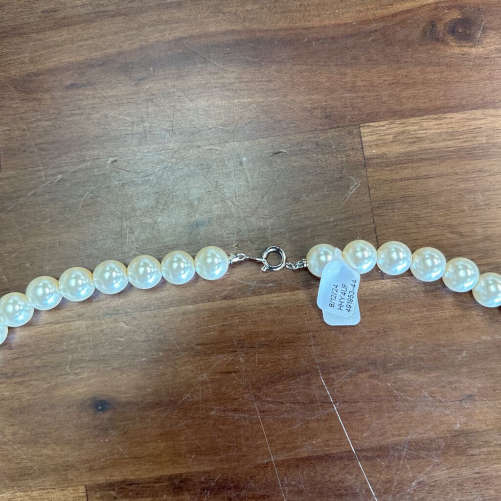 Vintage Chunky Long Pearl Necklace