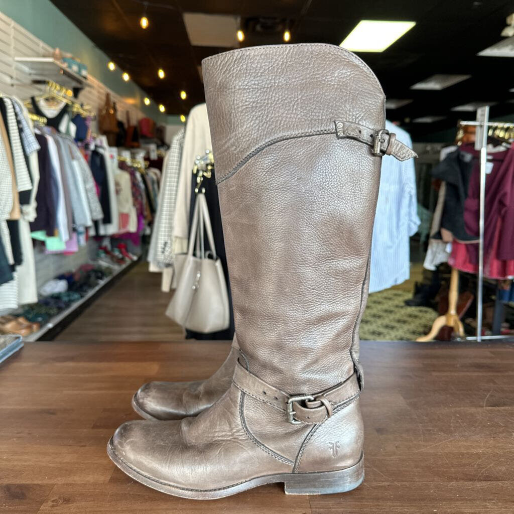 FRYE LEATHER PHILIP RIDING BOOT 7.5M