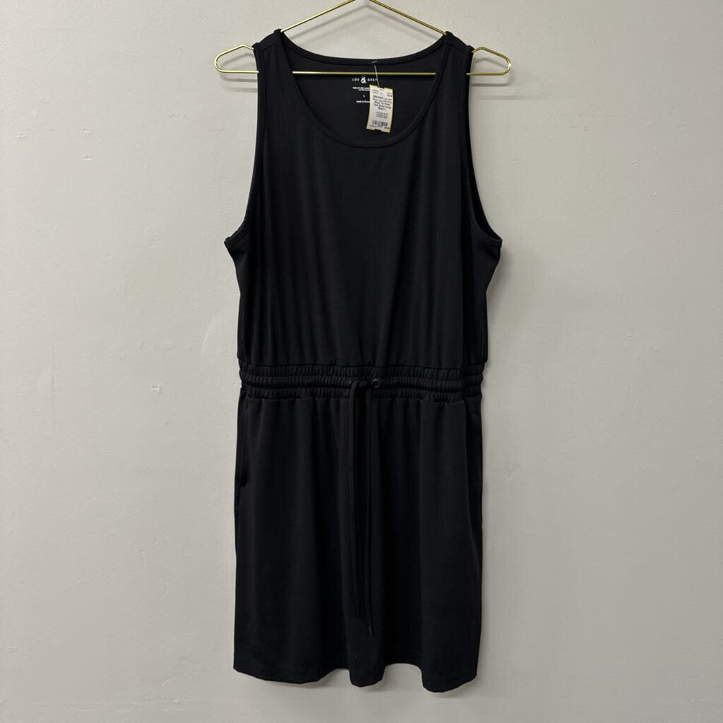 Lou and Grey Black Tie Waist Tank Dress Large