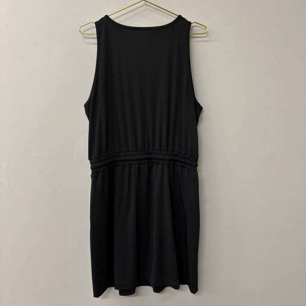 Lou and Grey Black Tie Waist Tank Dress Large