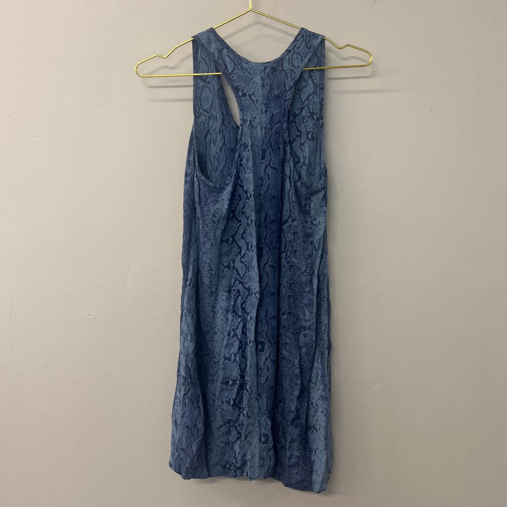 Joie 100% Silk Snake Print Tank Dress Extra Small