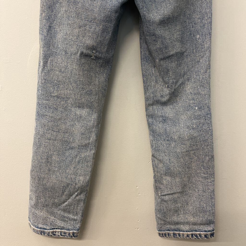 Stradivarius Light Wash Mom Slim Jeans 4