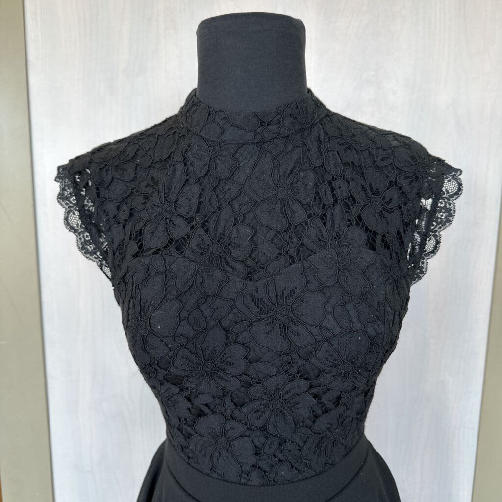 Francesca's High Neck Lace Top Dress XXS