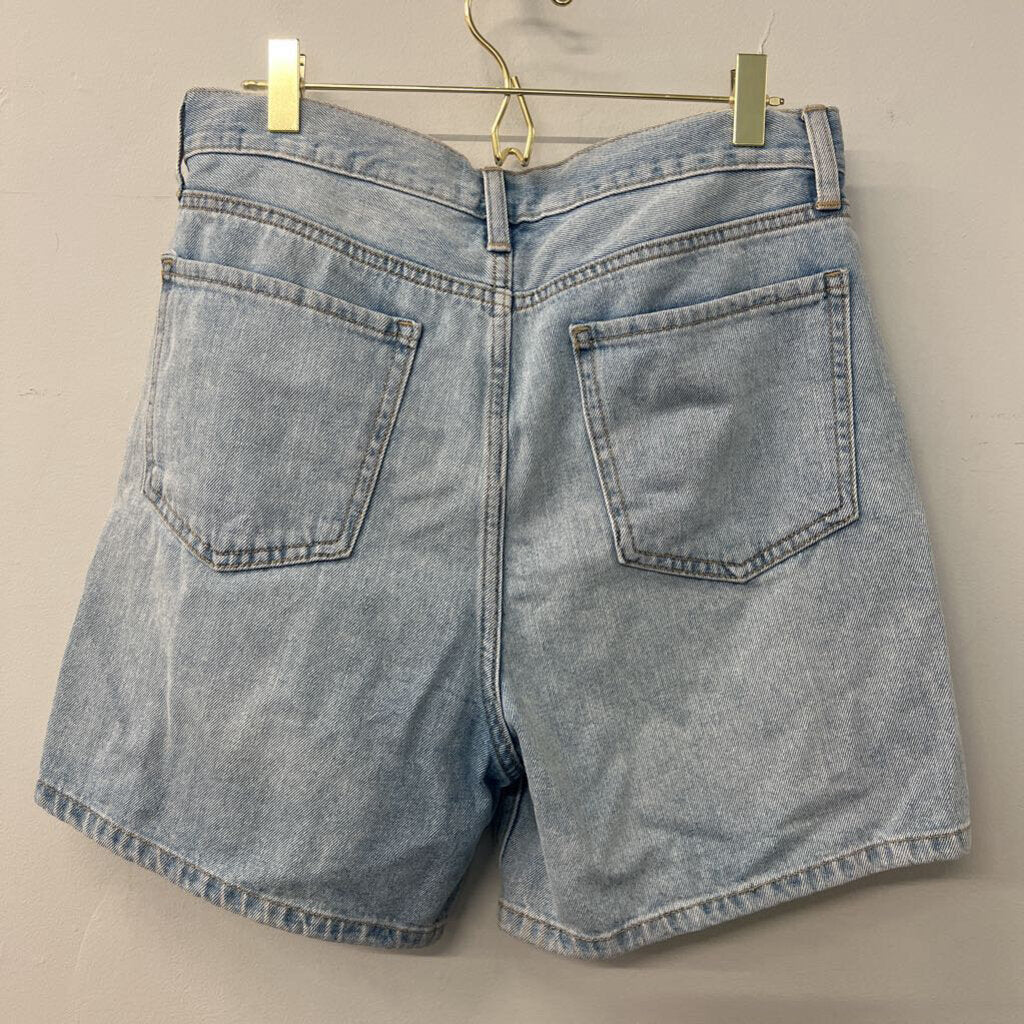 JBD Light Wash Cross Waist Denim Shorts Large