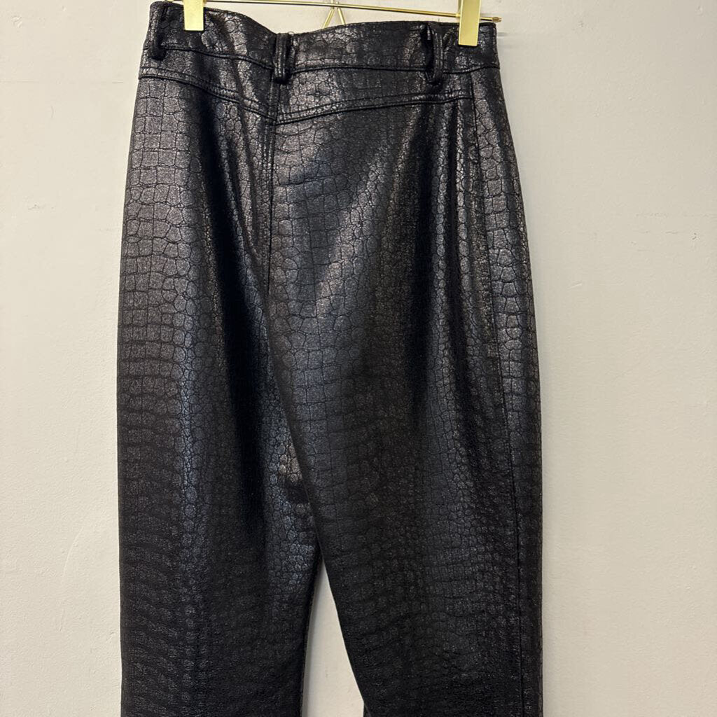 Motel Metallic Snake Print Pants Small